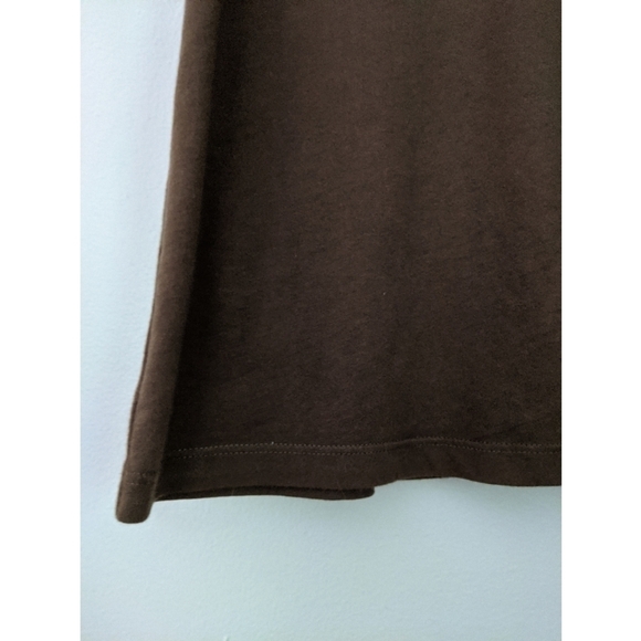 Vince Tee Shirt Lambskin Leather Short Sleeve - Picture 9 of 9